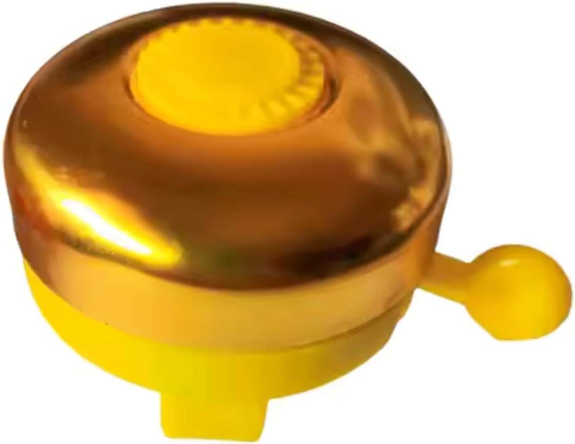 Abo ElGoukh Aluminum Alloy Bicycle Bell - Loud Clear Sound, Durable Bike Horn (Yellow)