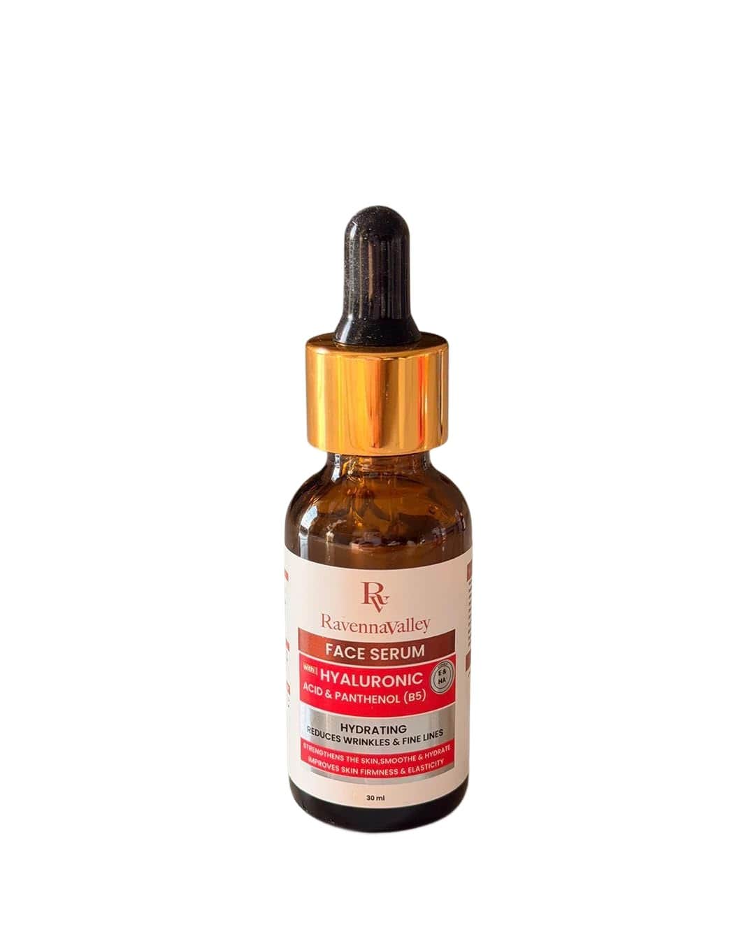 RavennaValley Hyaluronic Acid Face Serum with Panthenol & Vitamin E - 30ml
