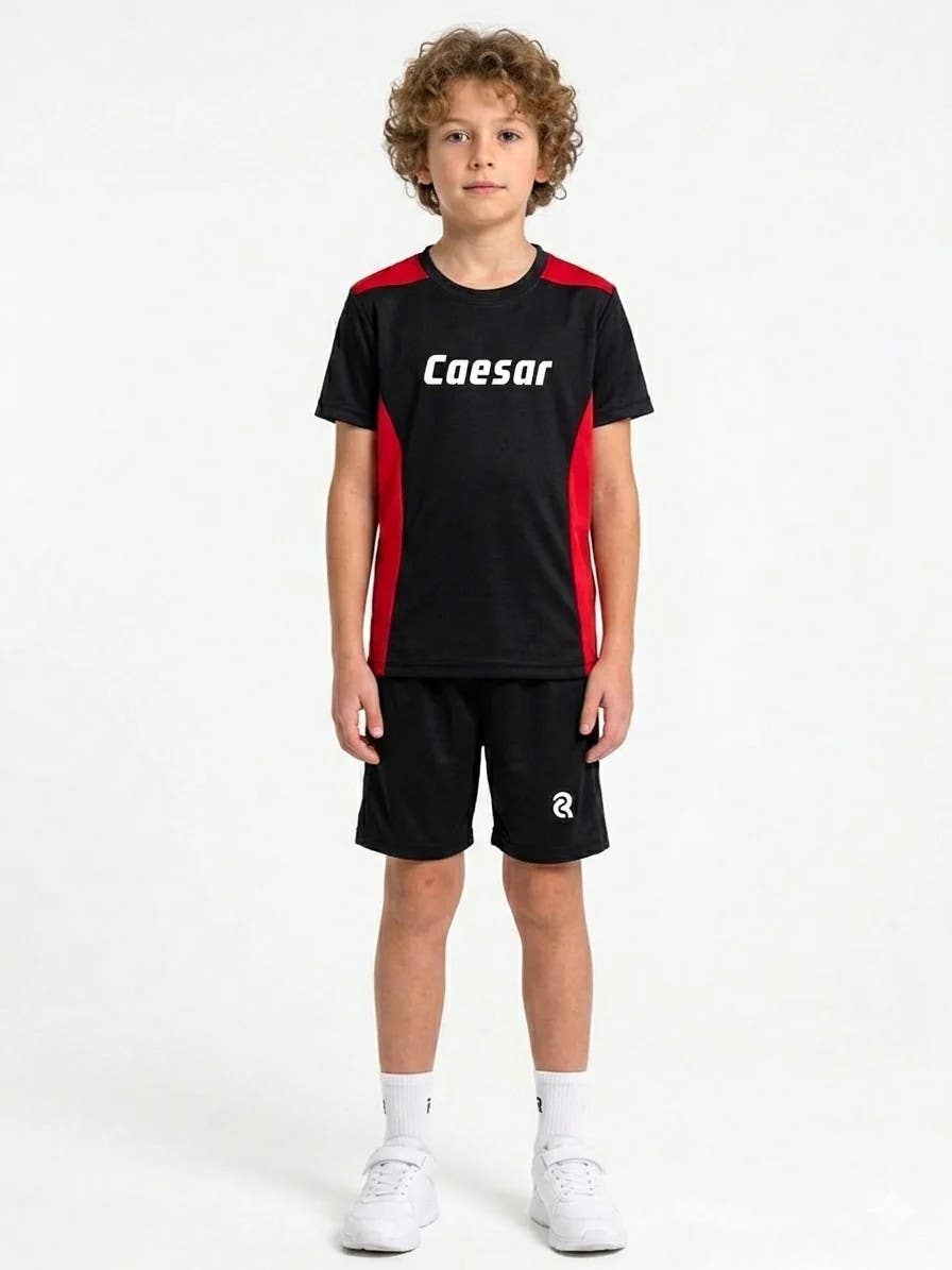 Boys' two-piece tracksuit set: shorts and short-sleeved t-shirt