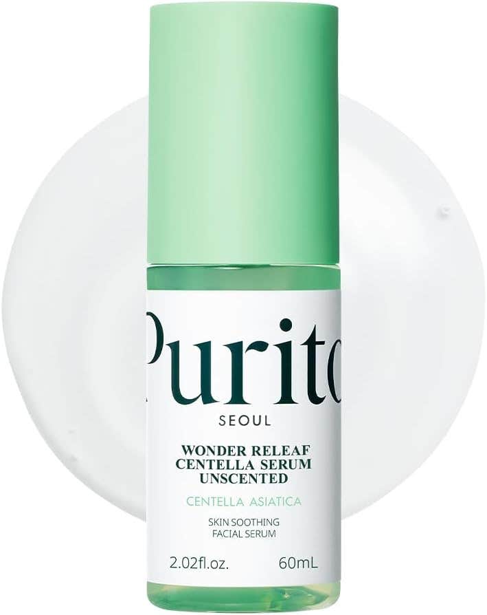 PURITO Centella Unscented Serum - Soothing & Calming Facial Treatment for Sensitive Skin