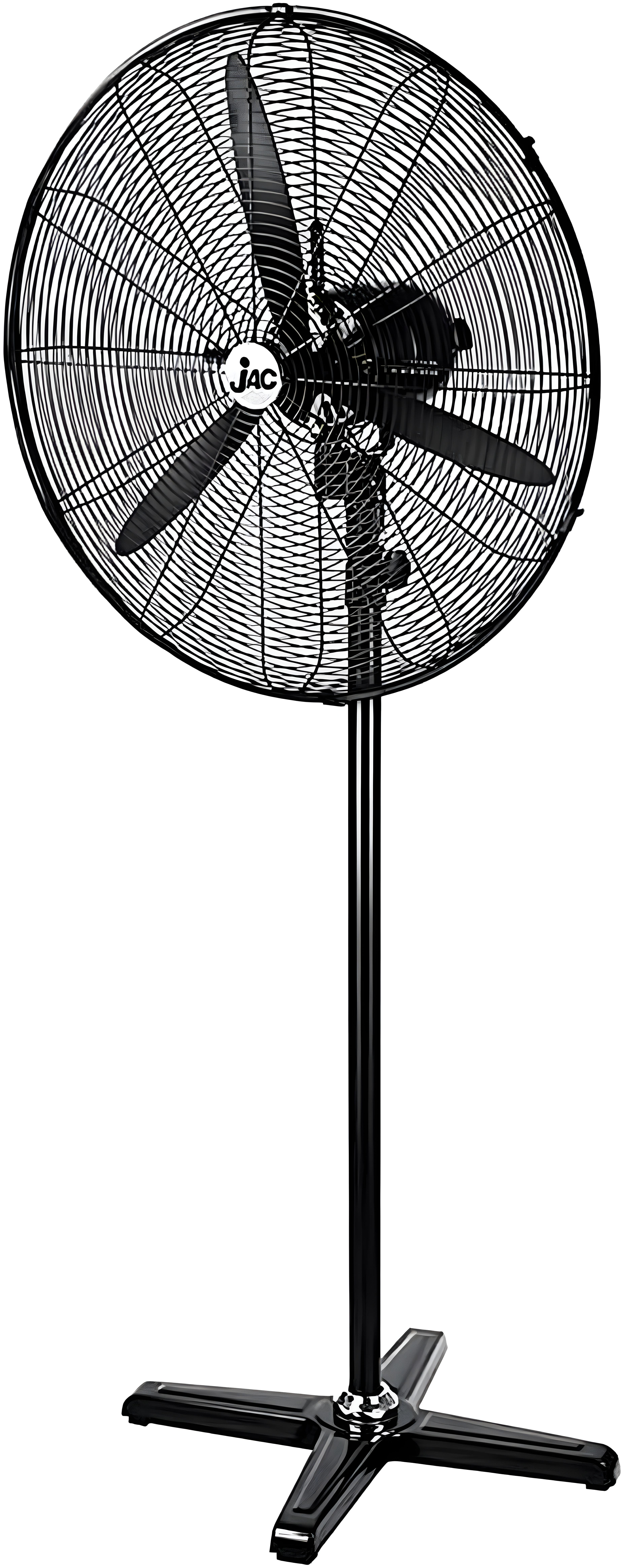 Jac NGSF-012 Stand Fan, 30 inches, 3 speeds, 3 blades, NGSF-012 - Black