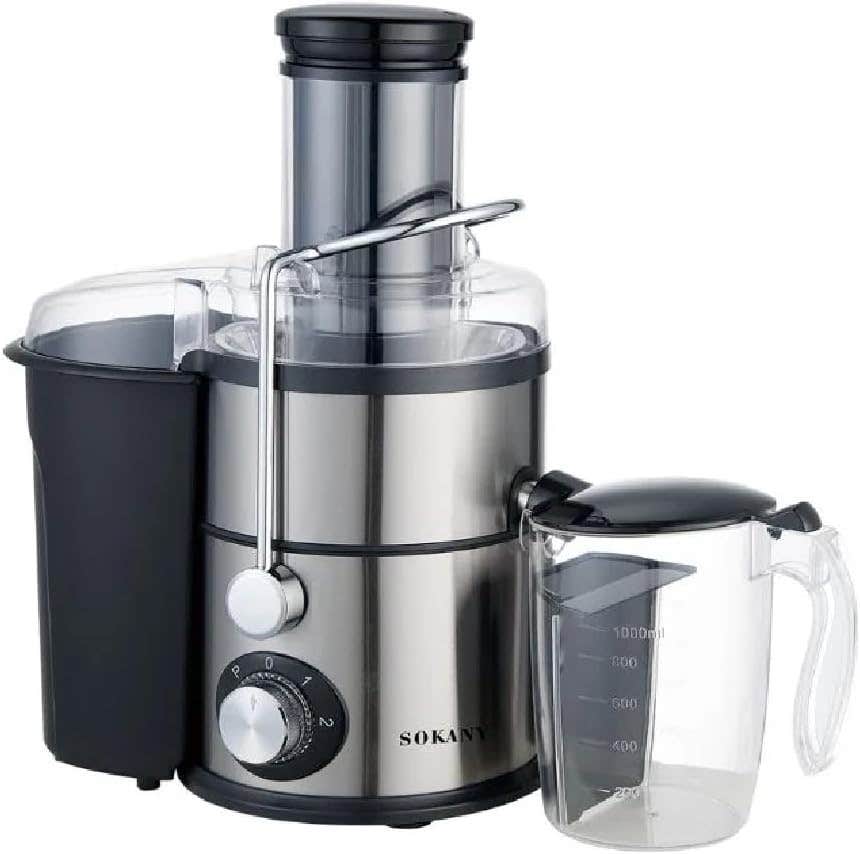 "SOKANY SK-03009 Electric Juicer, 1200W Powerful Motor, Multi-Color, Compact for Home & Kitchen"