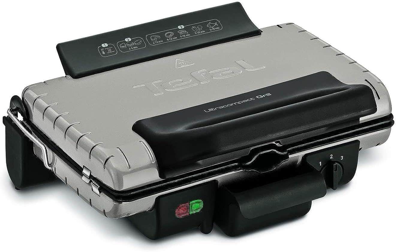 Tefal Electric Grill, 1700 Watts, GC302B28 - Silver Black