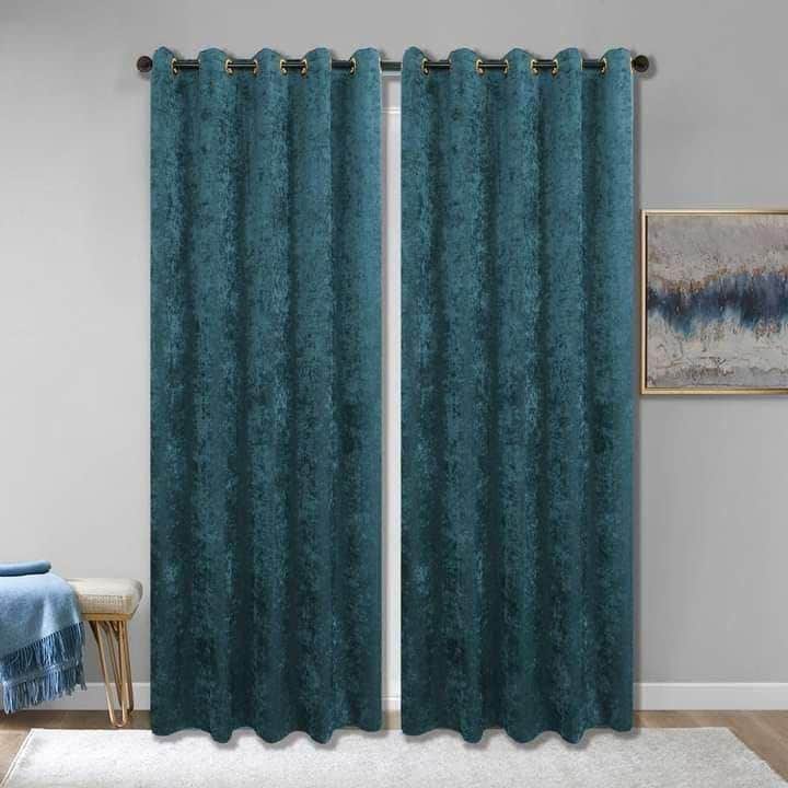 Chanilla Blackout Curtains - Premium Brown Chanilia Material - 140x260cm - Fade Resistant & Washable