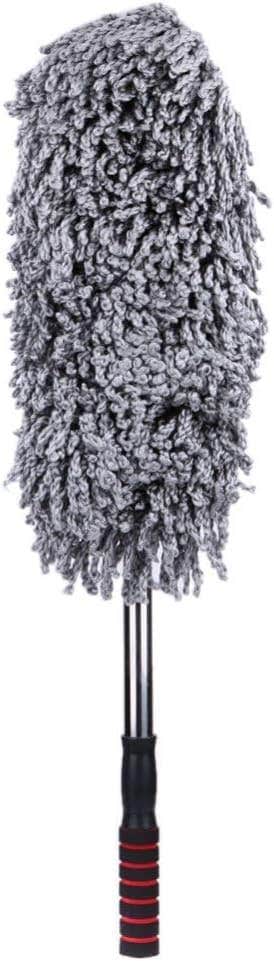 Microfiber Car Wash Cleaning Brush with Telescopic Handle - Grey