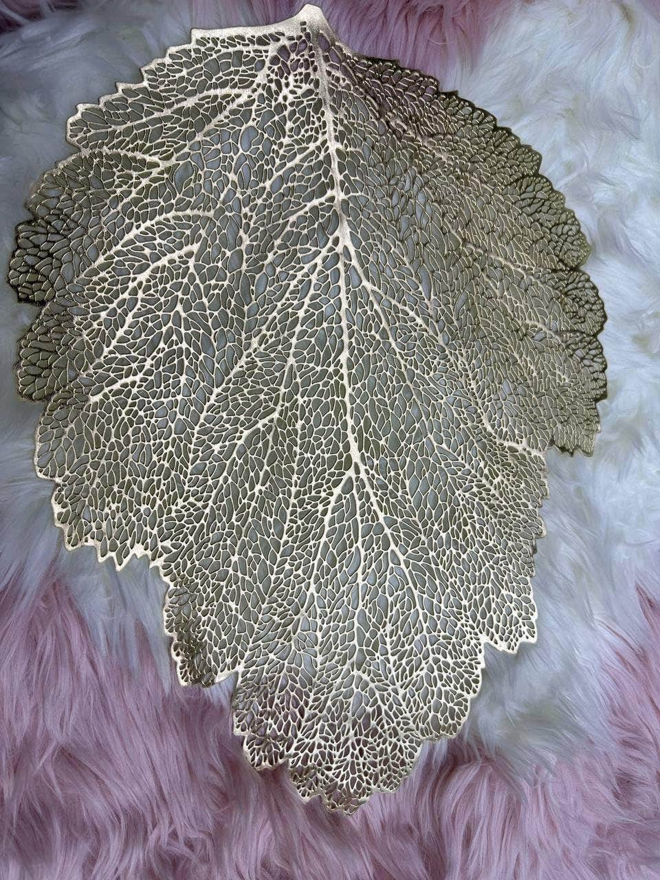 Multicolored Leaf Coaster for Plates and Cups