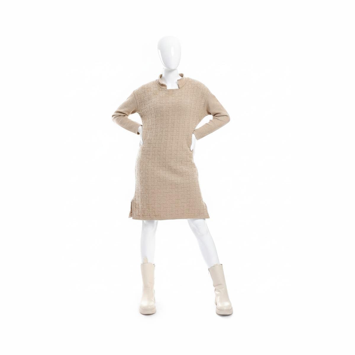 CAESAR Women's Wool Short Dress - Casual Winter Wear