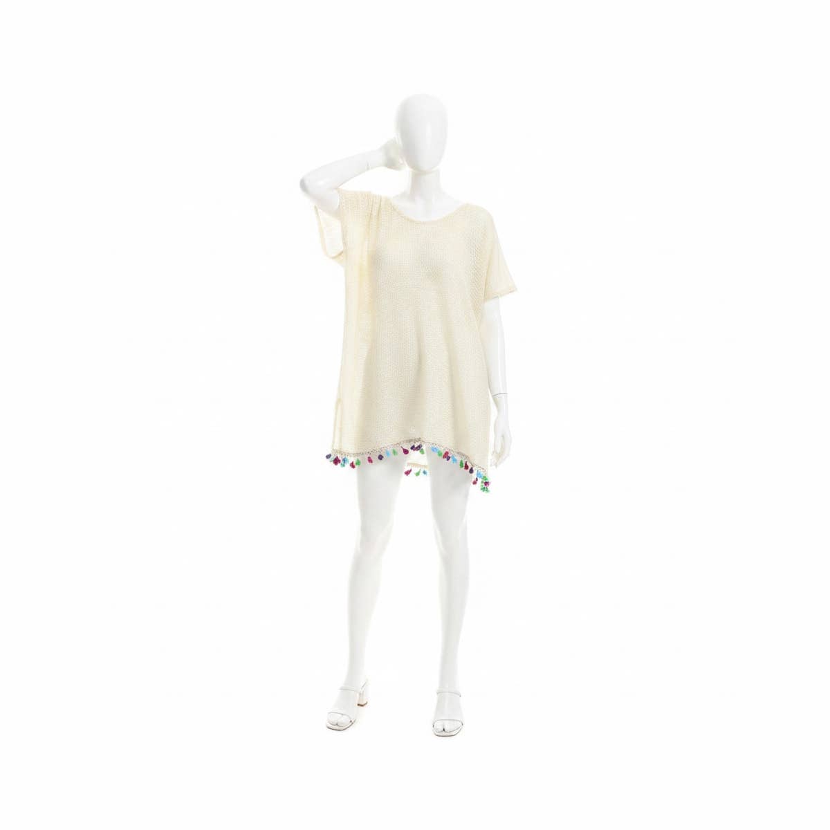 CAESAR Women's Summer Cover Up Vests - Off White, One Size