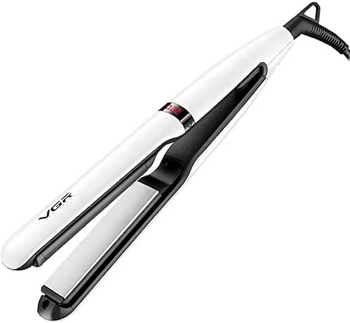 VGR Professional Ceramic Hair Straightener - Adjustable Temp, Ceramic Plates, 360° Swivel Cord