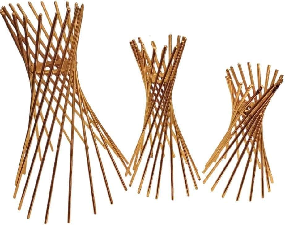 Luxury Gold Home Accessories Set - 3-Piece