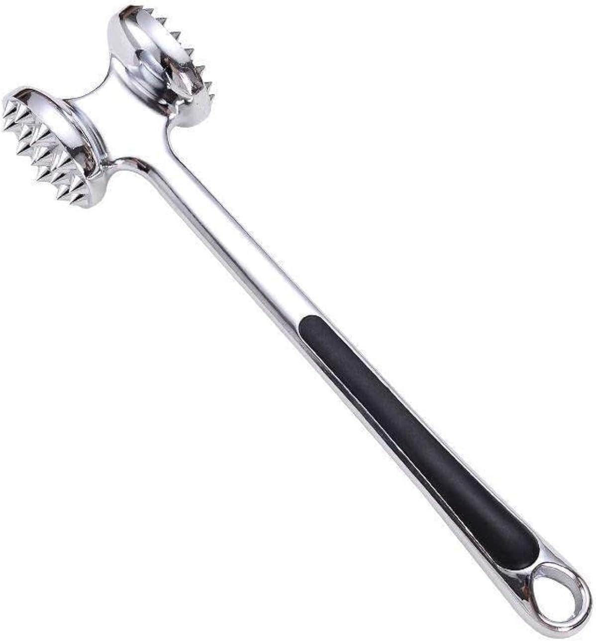 Professional Meat Tenderizer Tool - 48 Stainless Steel Blades - Silver