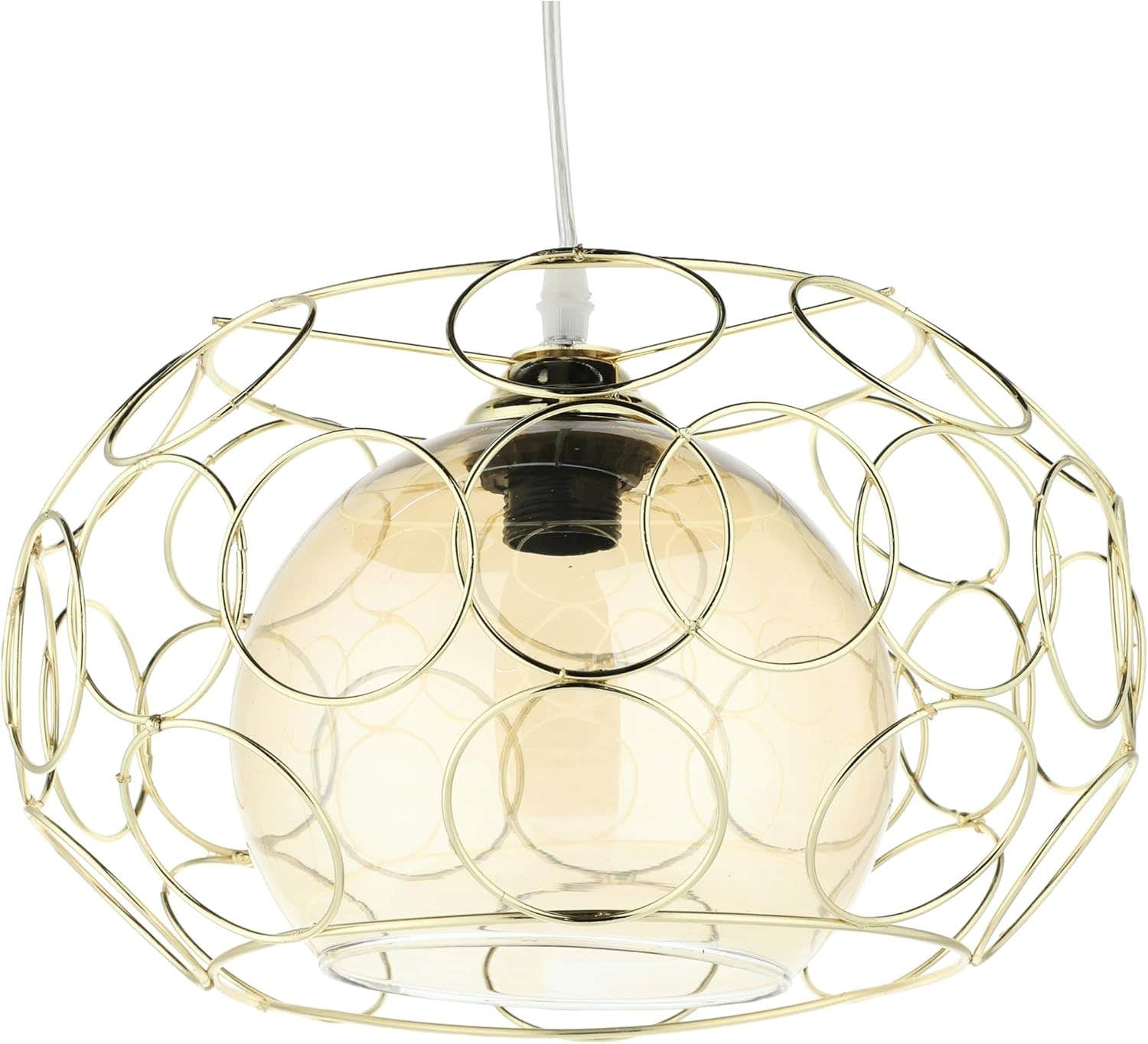 Nagafa Shop, Aluminum Gold Ball Roof Pendant Light, Modern 1 Lamp,