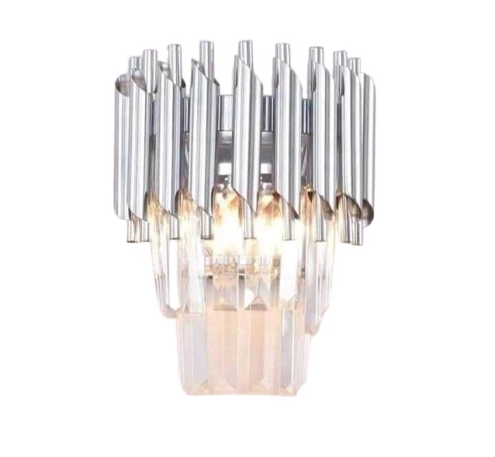 Glass Modern Crystal Chandelier Silver
