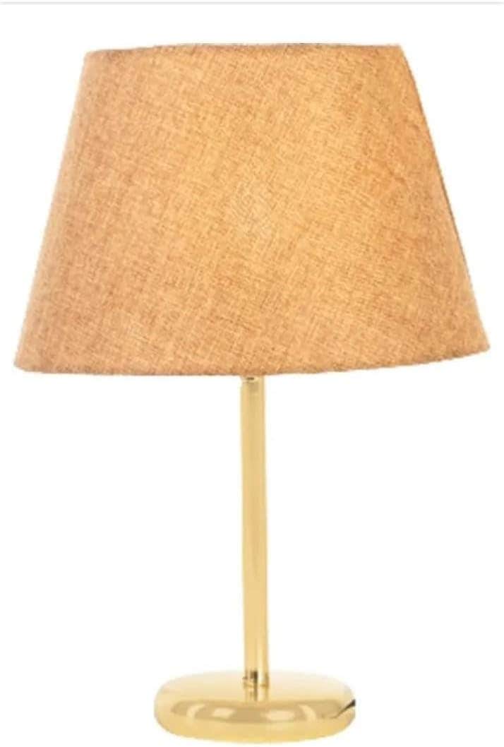 Modern Bedroom and Reception Room Shades - White Steel and Beige Cloth - 40x15x30 cm