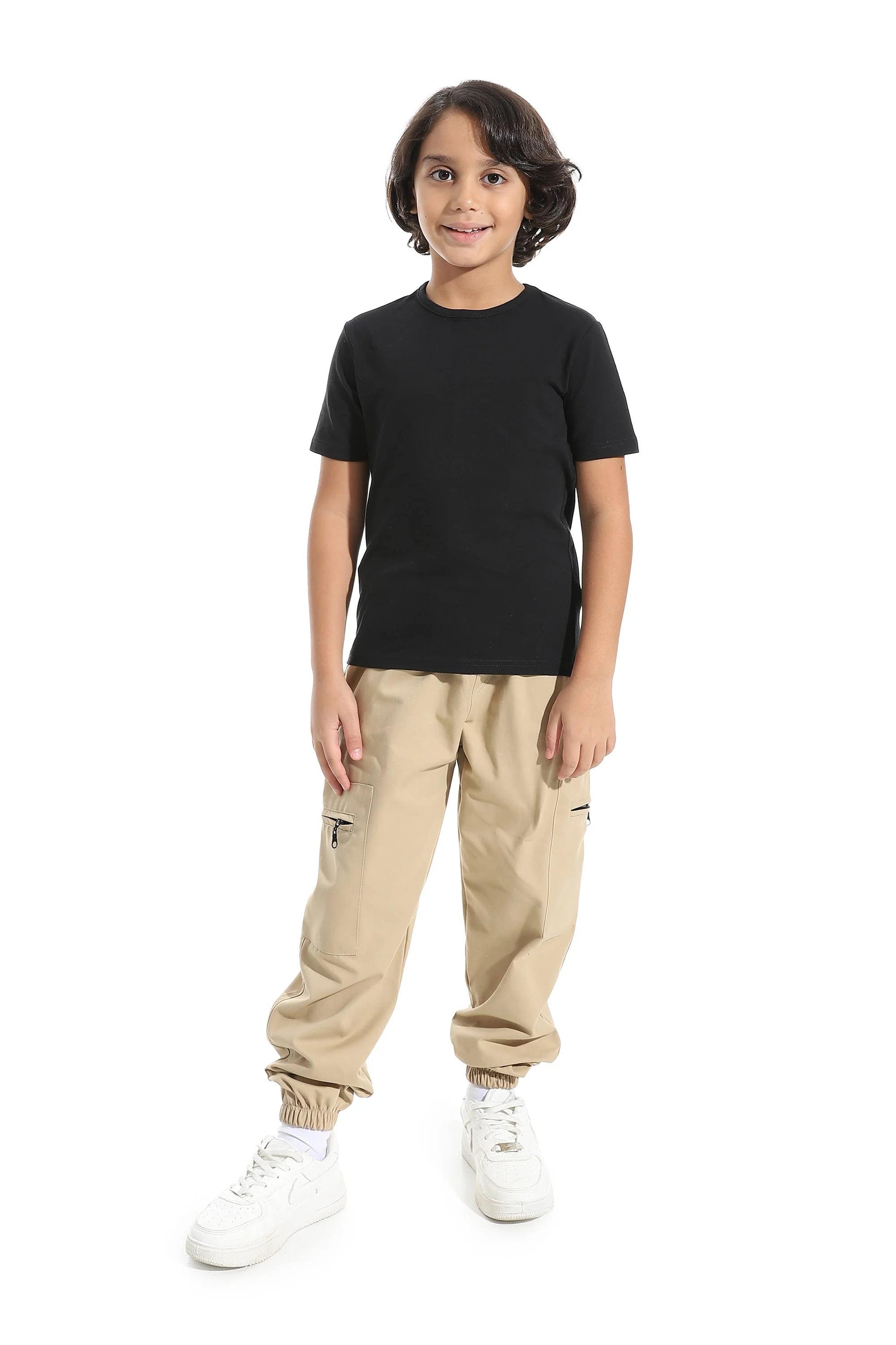 CAESAR Boys' Cargo Pants - Comfortable Cotton, Pockets