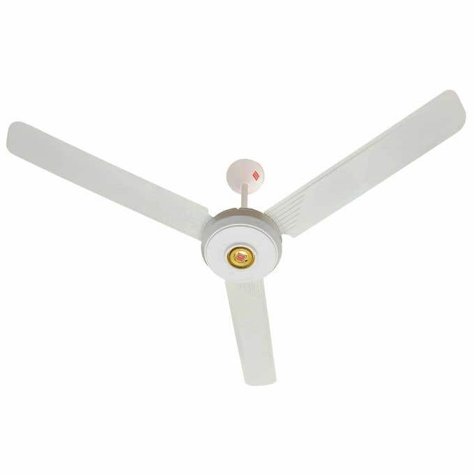 Carnival 56-Inch White Ceiling Fan with 5 Speeds