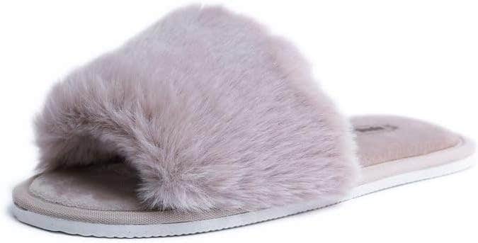 Onda Women's Windy Cozy Fur Slide Slippers