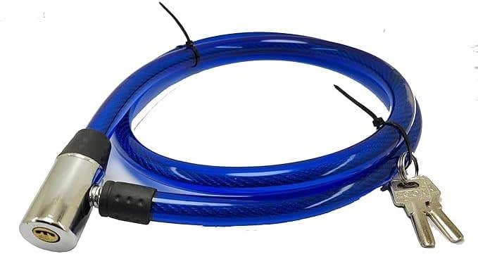 Generic Motorcycle Lock 75cm - Anti-Theft, Metal, Polished