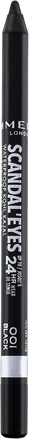 Rimmel Waterproof Black Kohl Eye Liner - Smudge-Proof Formula