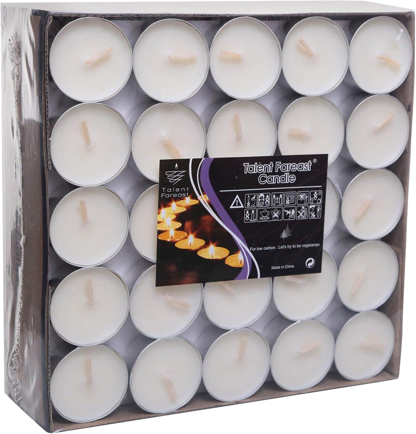 Tea Light Candle 100 Pieces - White