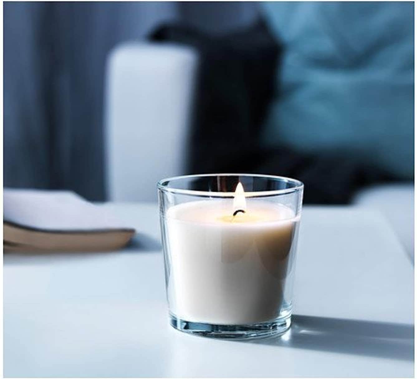 Vanilla Scented Candle in Glass (Set of 2 Pieces, 7.5cm)