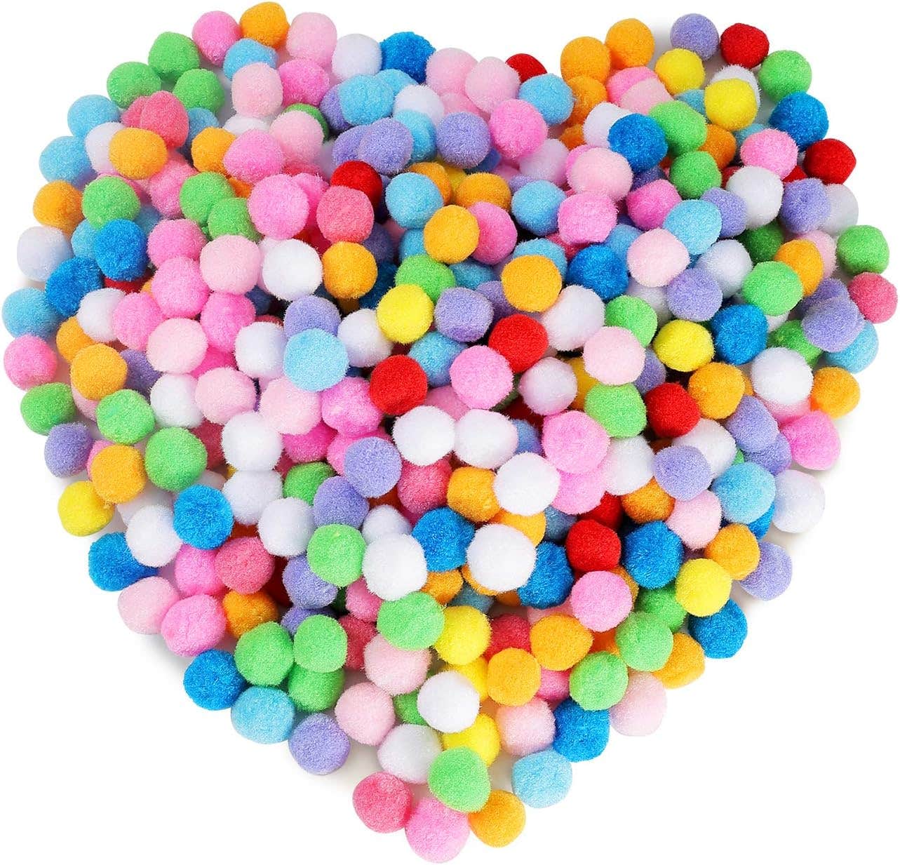 400-Piece Multicolor Pompoms for Crafts - 1.18 Inch Pom Poms