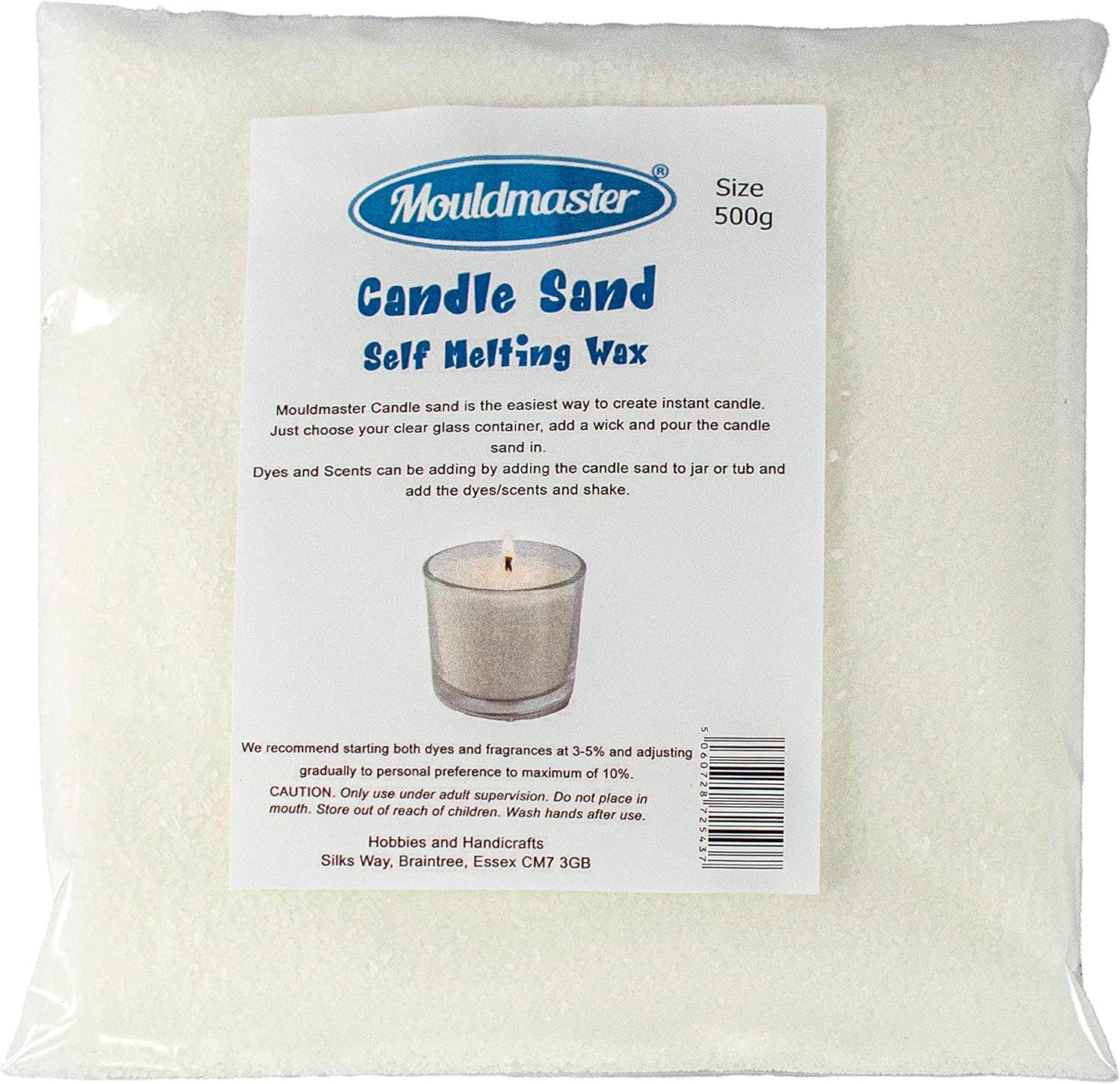 Mouldmaster Candle Sand Wax Granules Self Melting Wax 500g