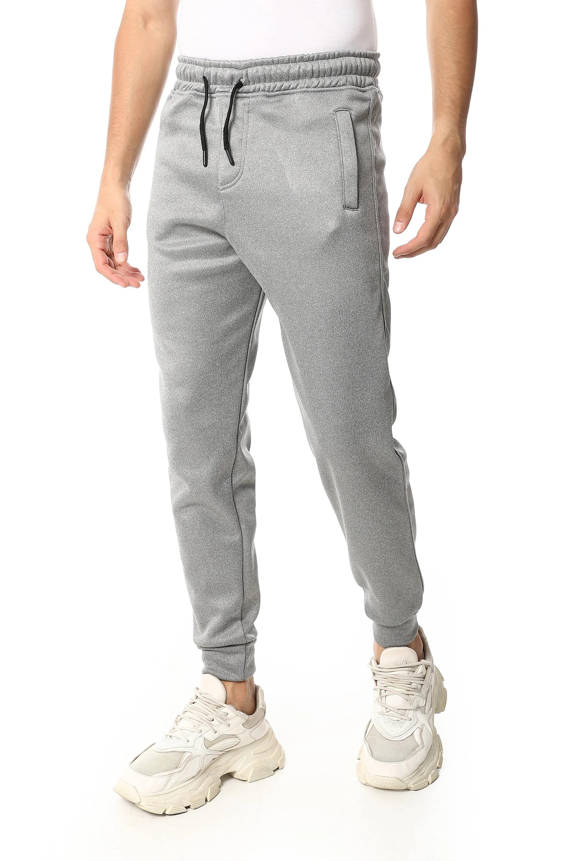 Men's Melton cotton pants with pockets