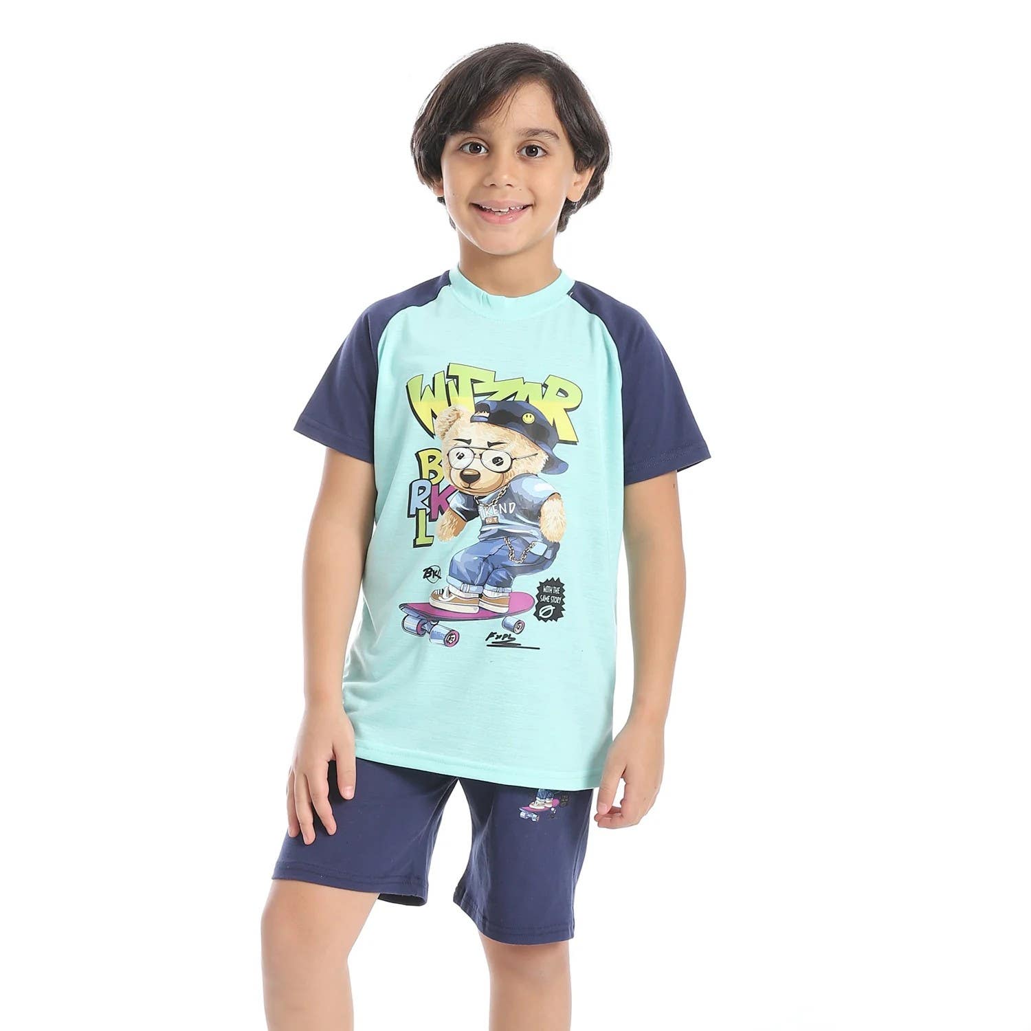 Boy's cotton set with T-Shirt and Shorts