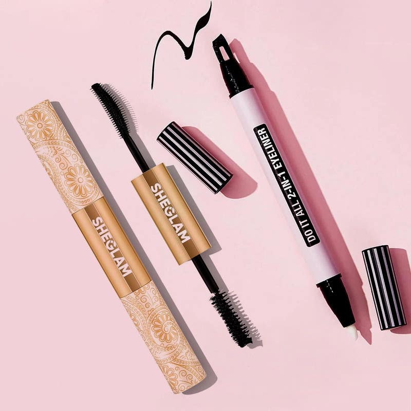 SHEGLAM 2-in-1 Eyeliner & Mascara Set - Black & 24K Gold
