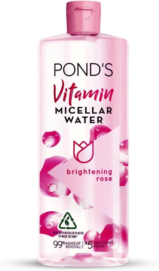 POND'S Vitamin Micellar Water Brightening Rose 400ml - Organic Makeup Cleansing Water