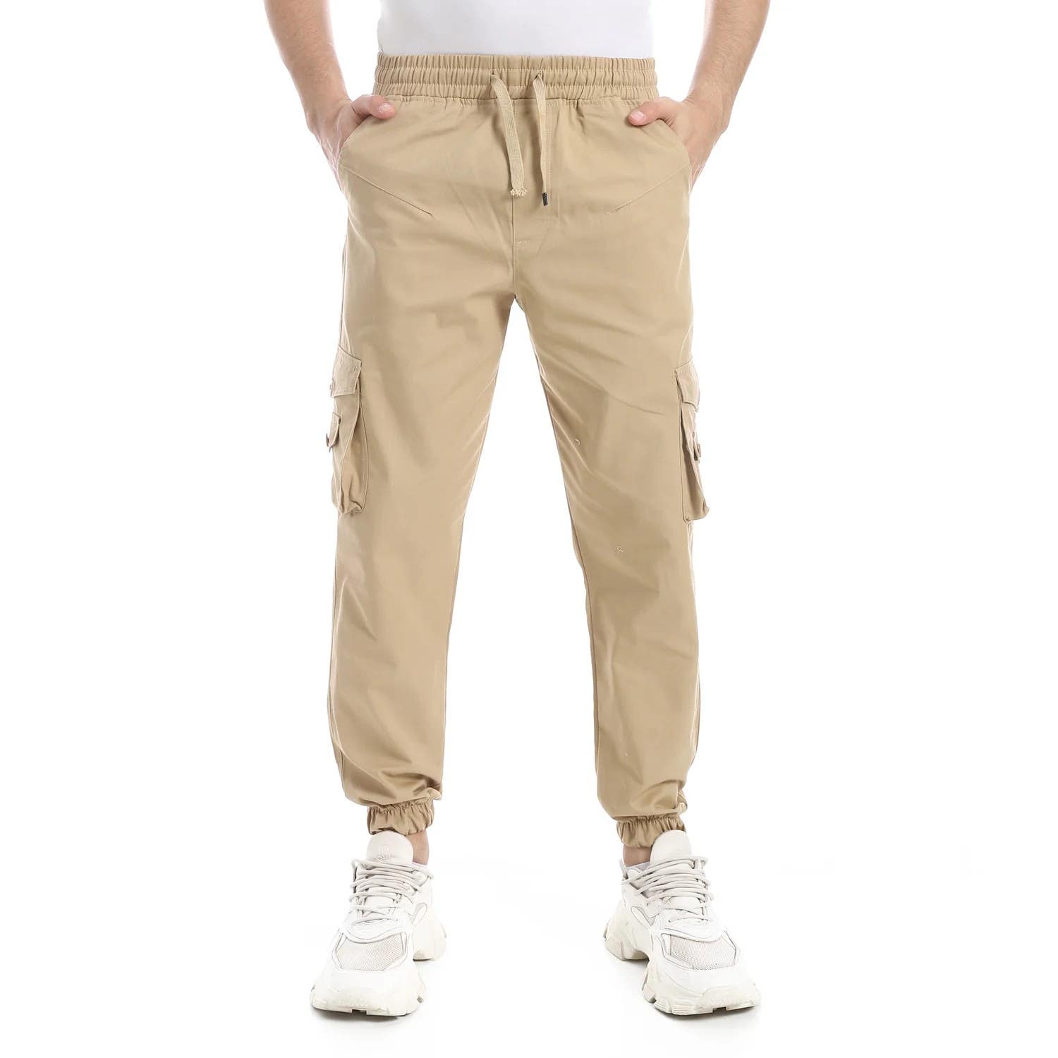 Men's gabardine baggy pants