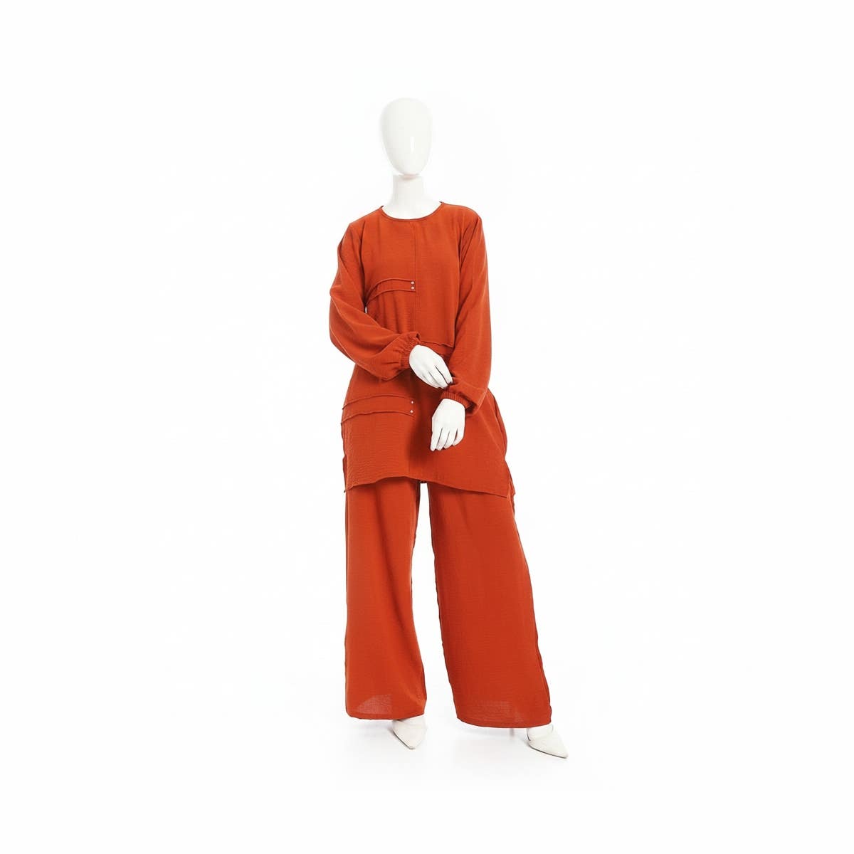 CAESAR Women's Linen Two-Piece Closed Suit - Camel