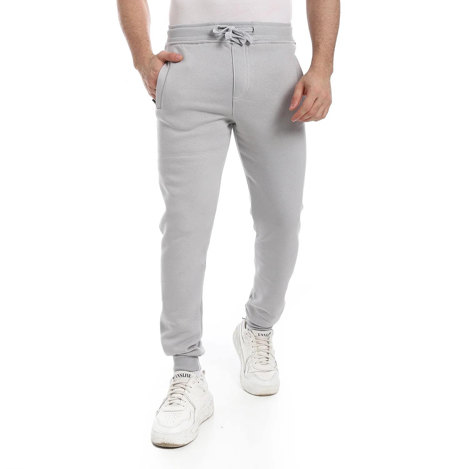 Men's Melton cotton pants with pockets