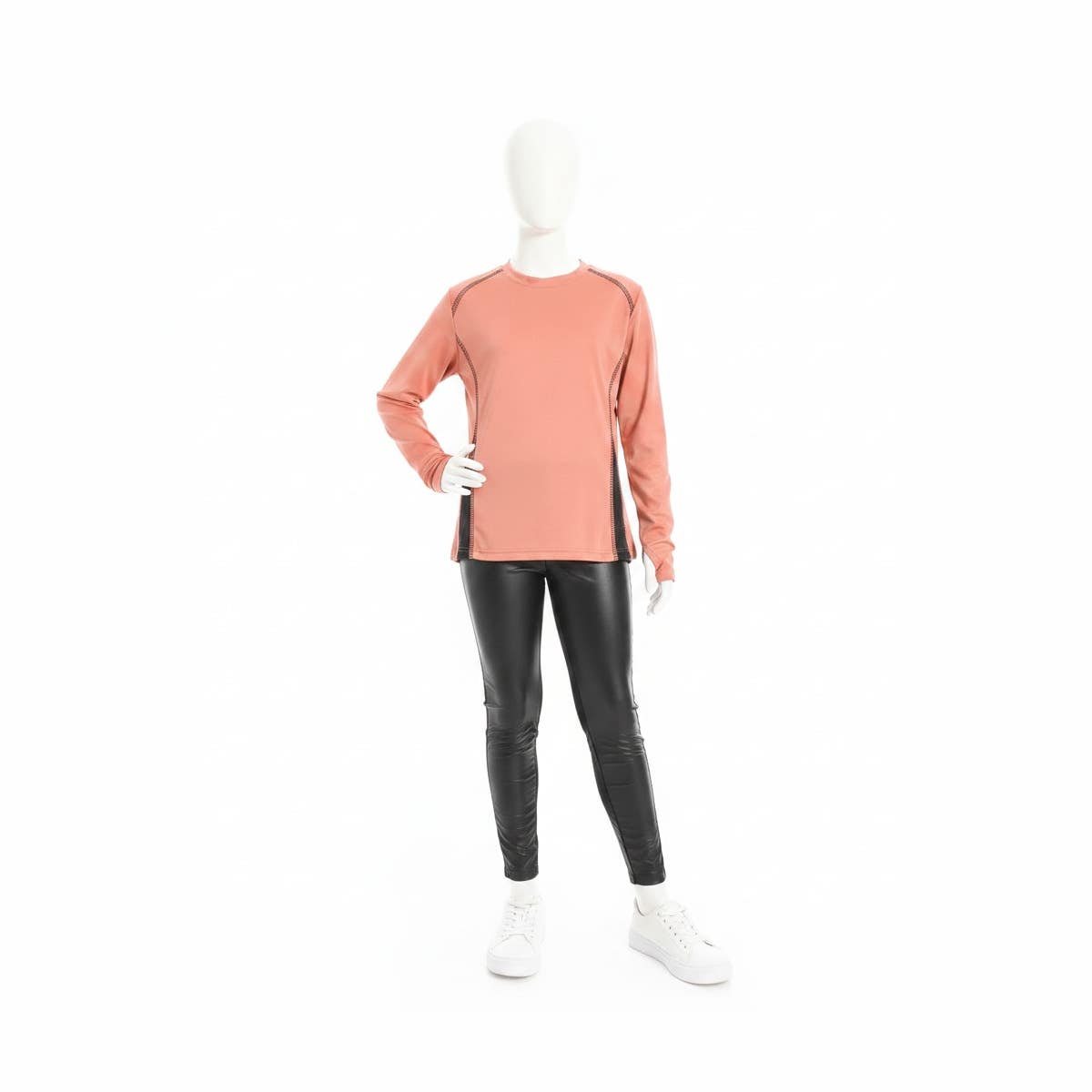 Girls' sports T-shirt with long sleeves