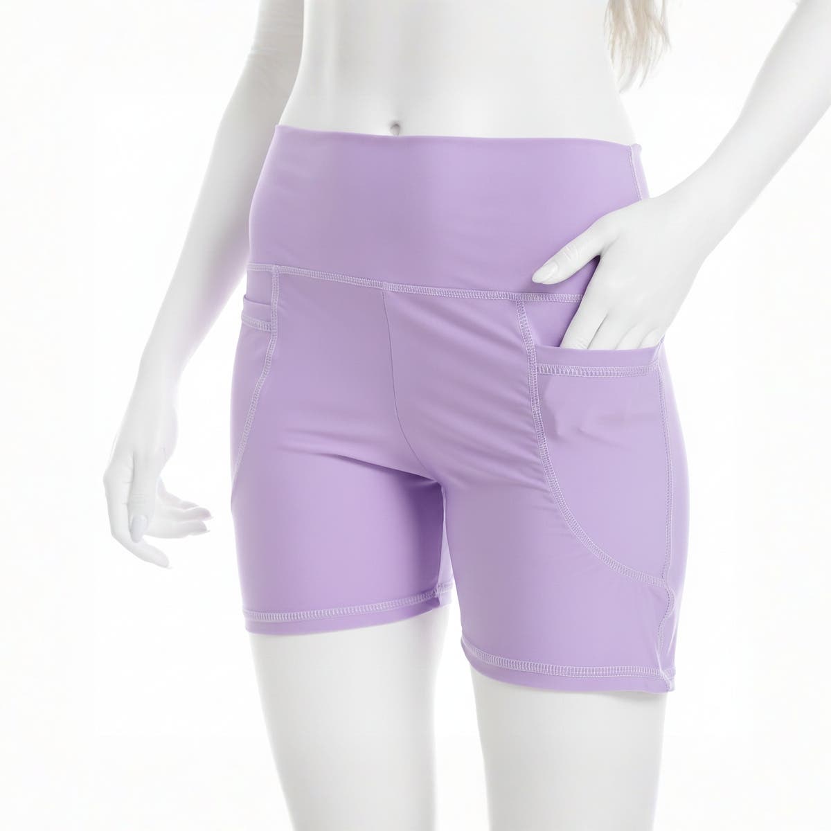 Women Sport Short With Side Pockets