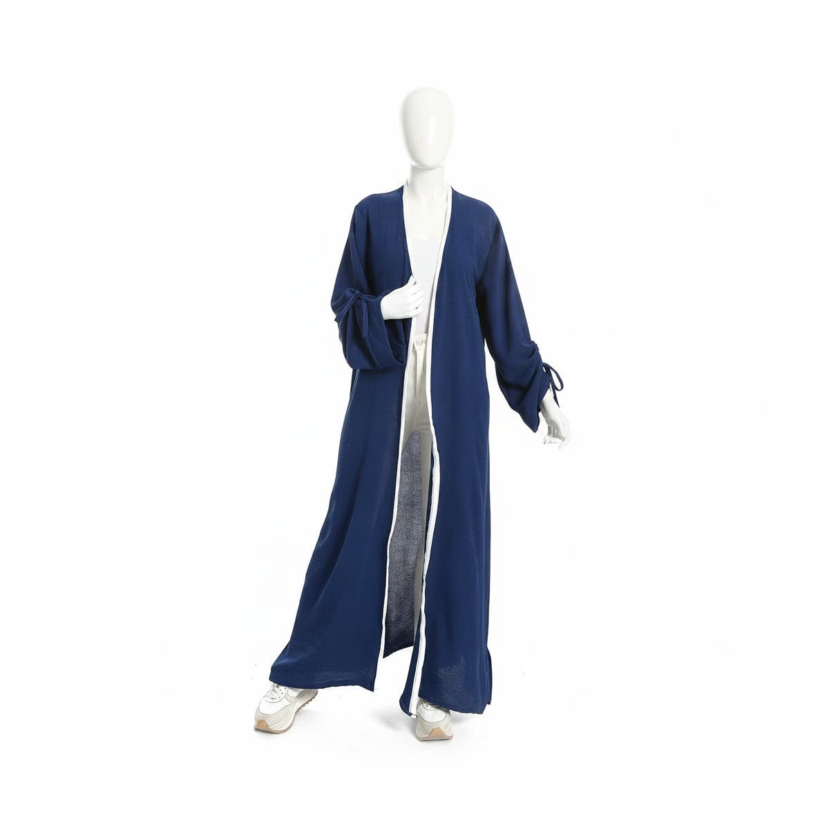 Women's long linen cardigan