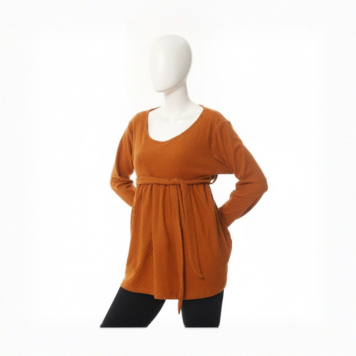 Women Plain Blouse with Long Sleeves