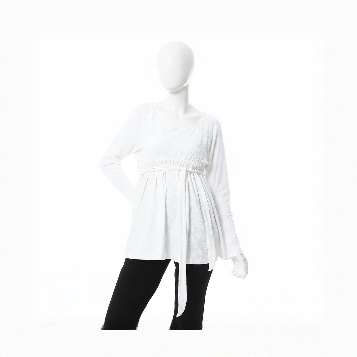 Women Plain Blouse With Long Sleeves