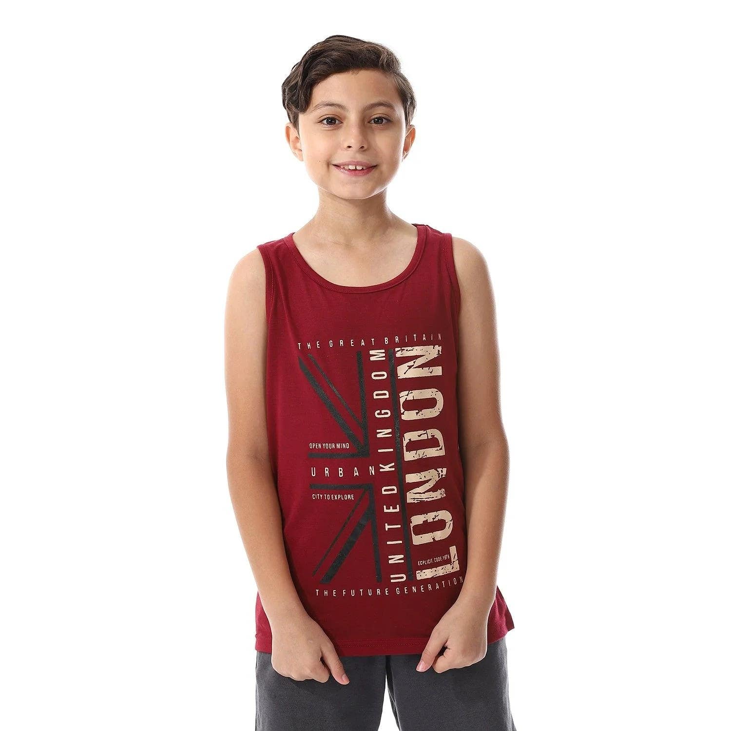 Boys cotton sleeveless tanBoys cotton sleeveless tank topk top