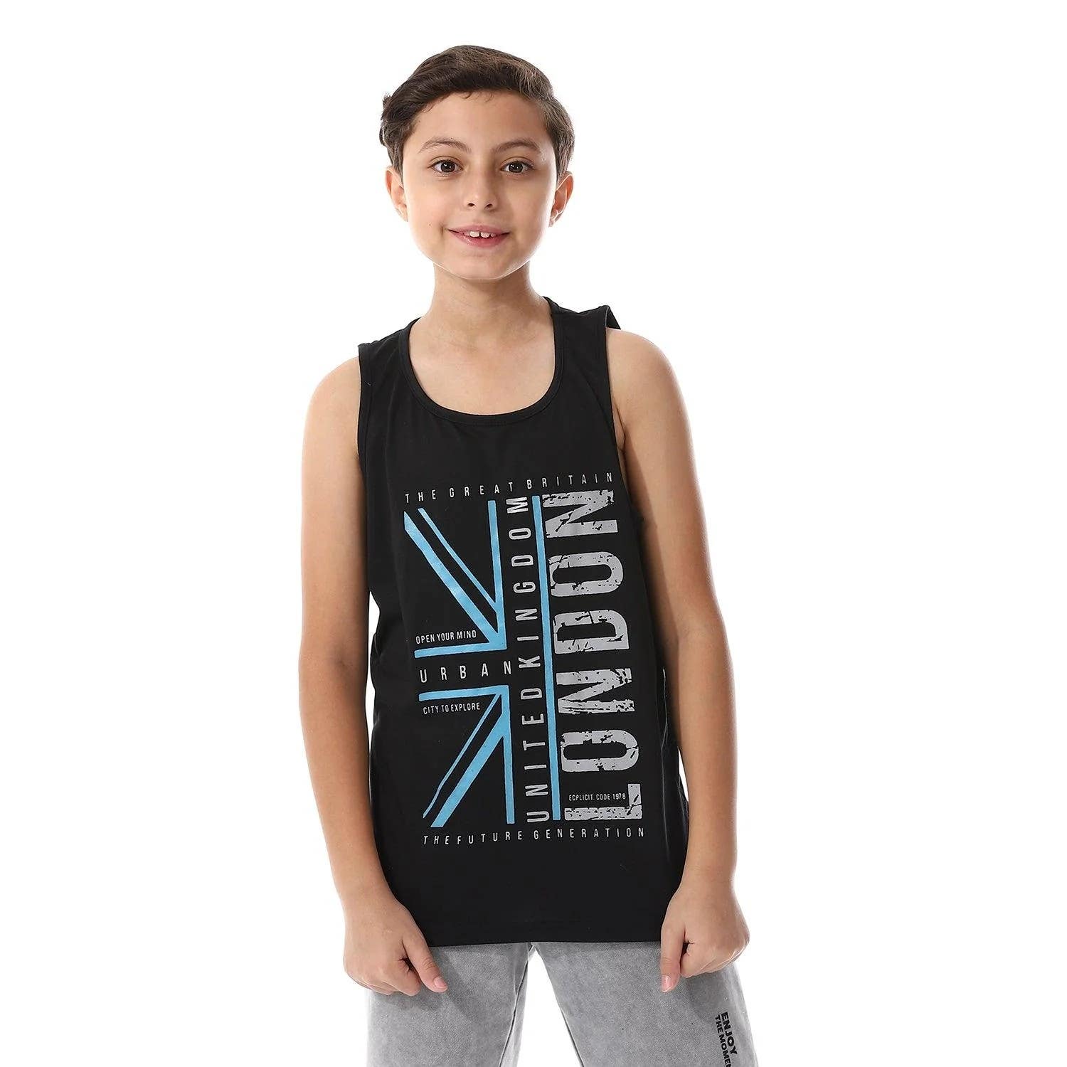 Boys cotton sleeveless T-shirt