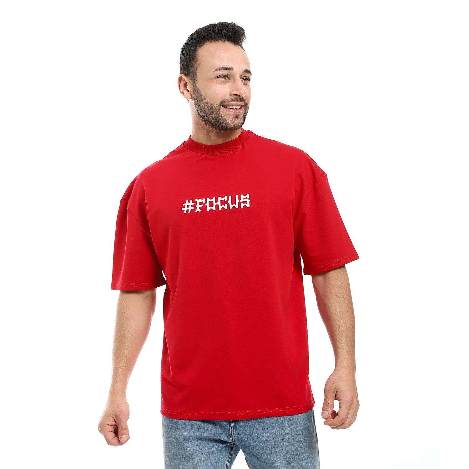 Men's oversized t-shirt with round neck