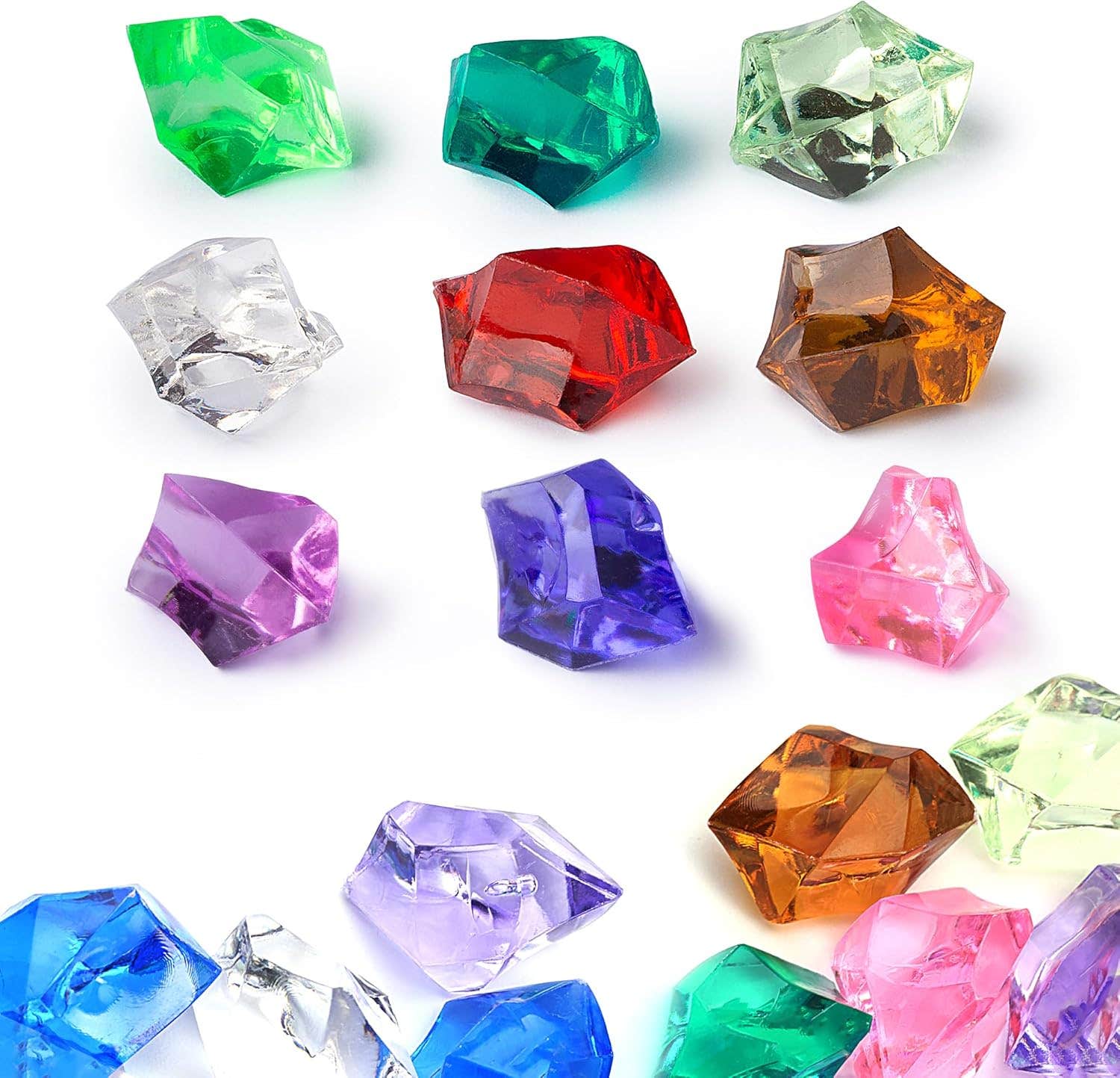 Fake Ice - Gemstones and Crystals - Pack of 165 pcs Vase Filler