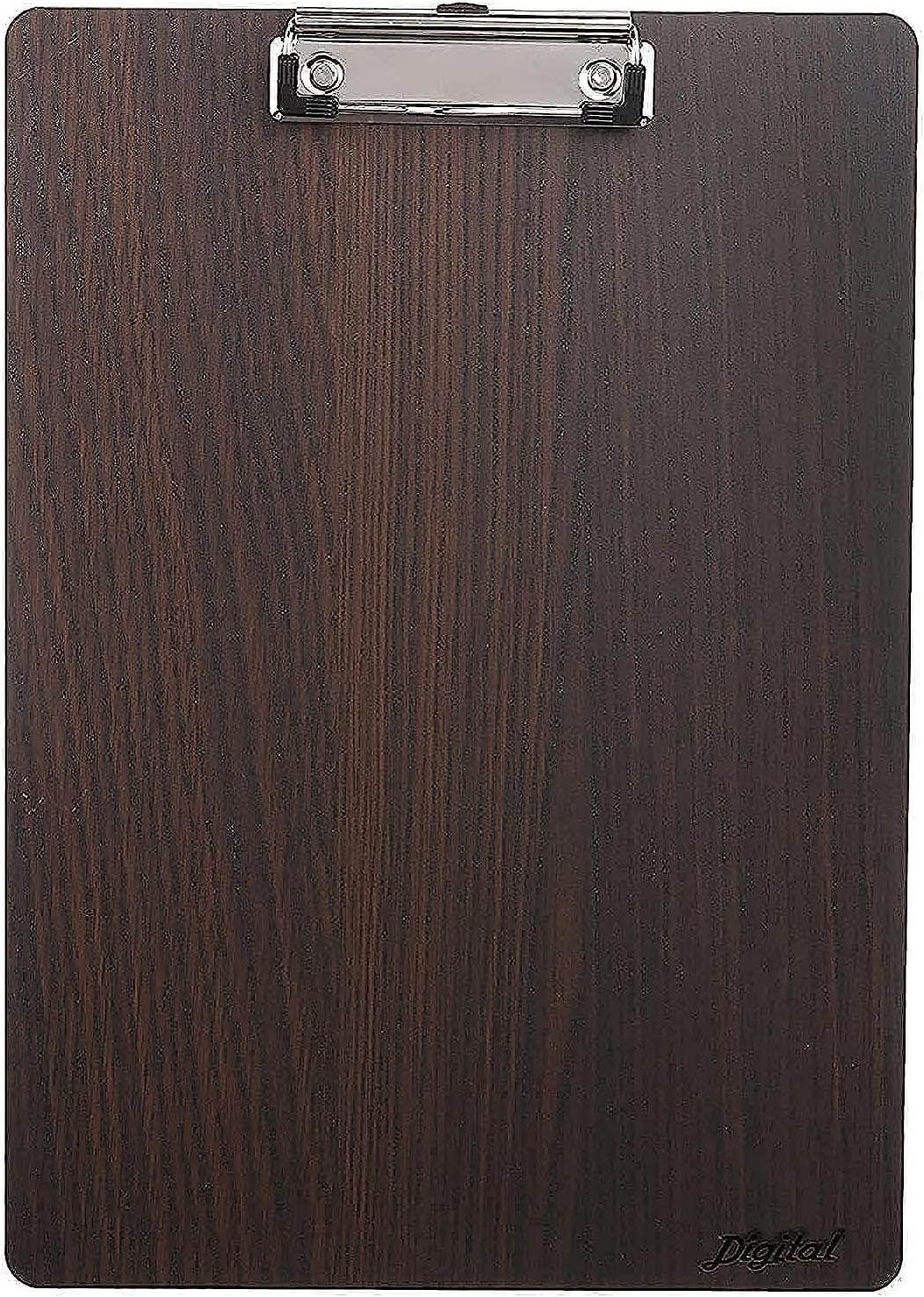 Digital A4 Paper Clipboard With Metal - Brown