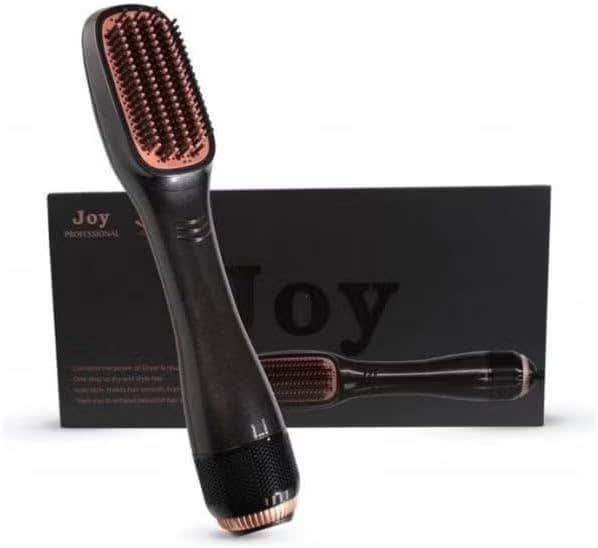 Joy Professional Ceramic Hair Dryer Brush - Black/Rose Gold, 1000W