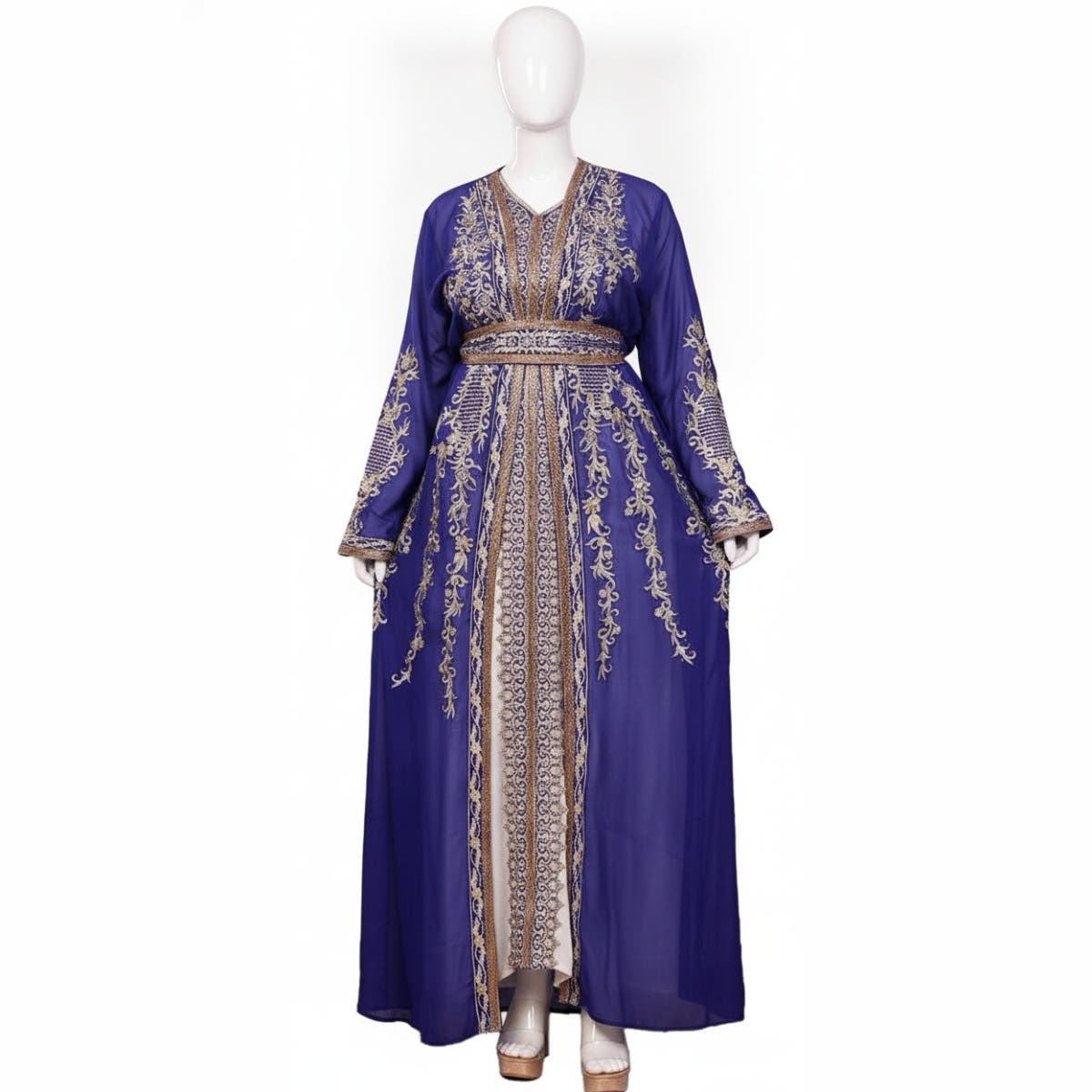 Abaya Set - Gamal Sons, Chiffon, 3-Piece, Sheer, Model 541
