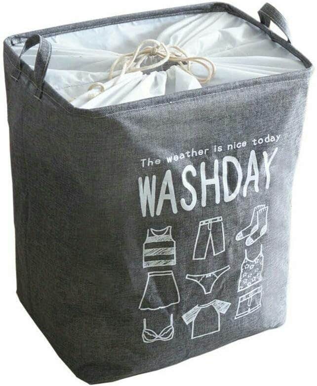 Foldable Hamper Clothes Storage Laundry Basket Organizer Washday