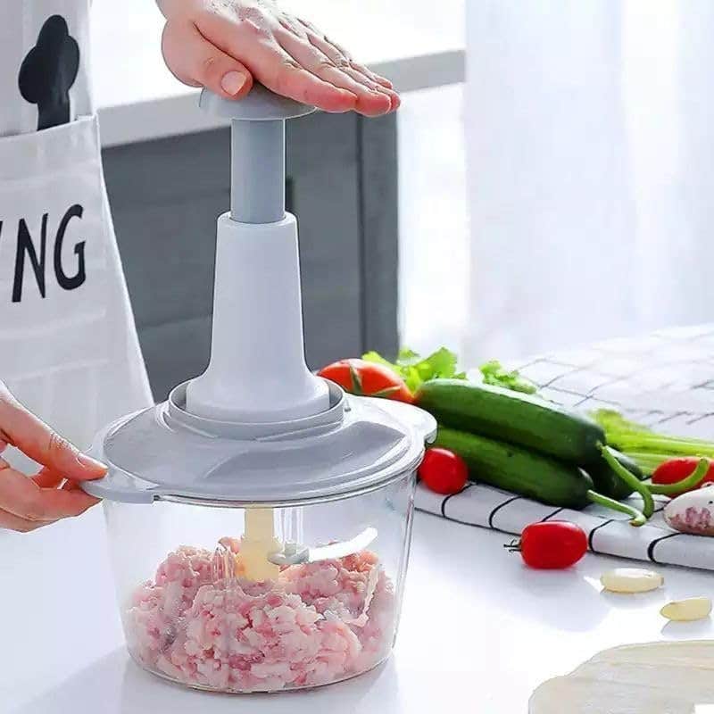 Waltax Fruit Vegetable Large Hand Food Chopper Onion Salad Tomato Potato 1pc.(1pc.2kW).2L Capacity