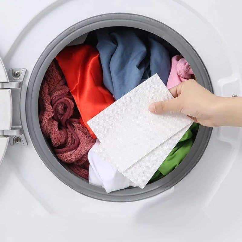 Color Catchers for Laundry-50 Count, Allowing Mixed Washing, Anti Cross Dyeing, Anti fading, Maintaining The Original Color of The Clothes, Fragrance Free Dye Catcher Essential for Home Use.