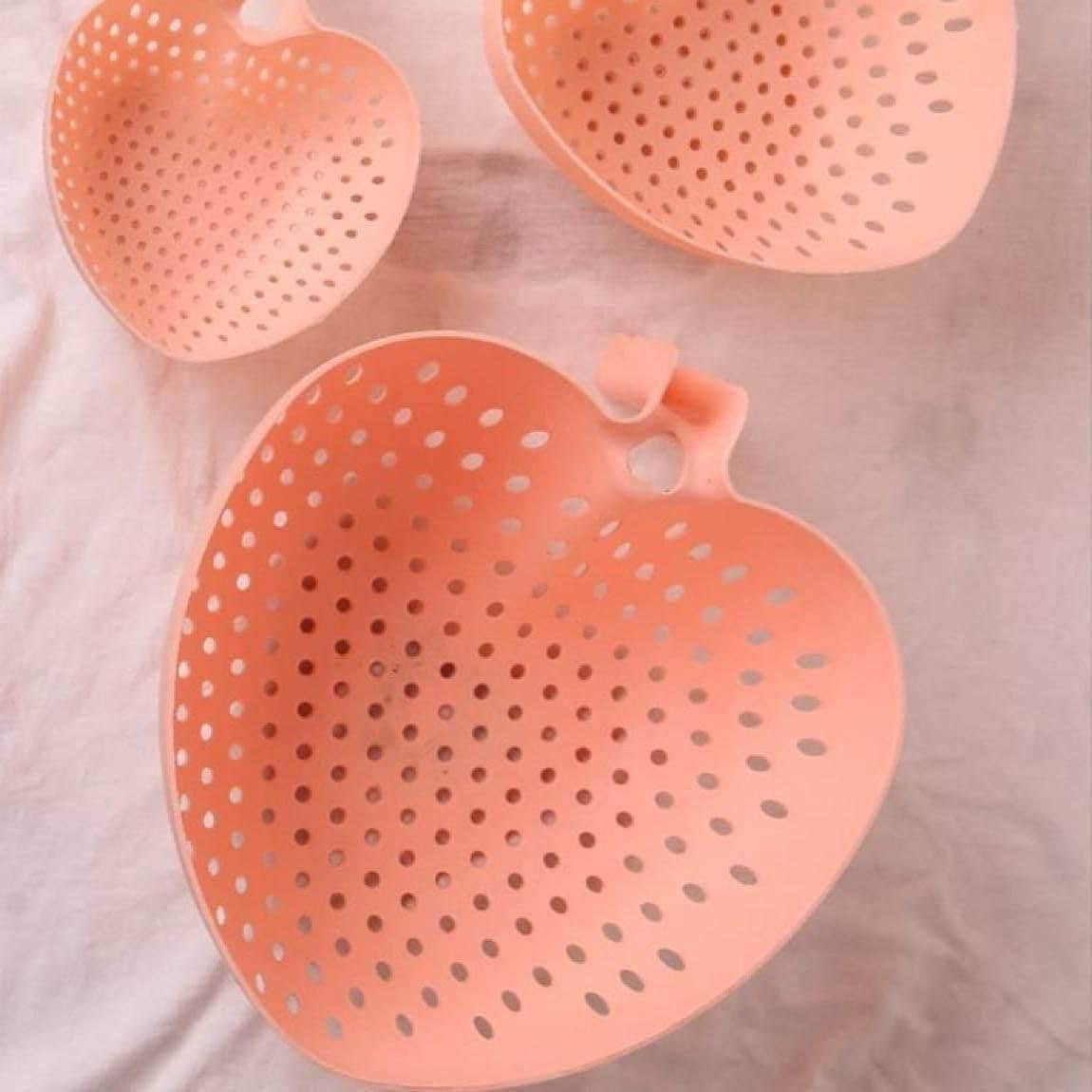 Heart Shape Strainer 3 Different Sizes for Vegetables and Fruits.
